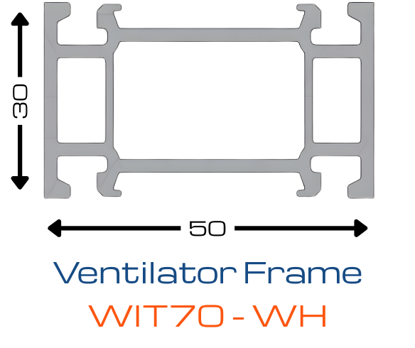 WORTHIT Ventilator Frame WIT70-WH uPVC Profile