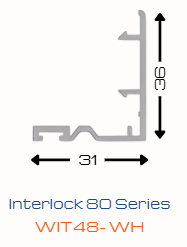 WORTHIT Sliding Interlock 80 Series WIT48-WH uPVC Profile
